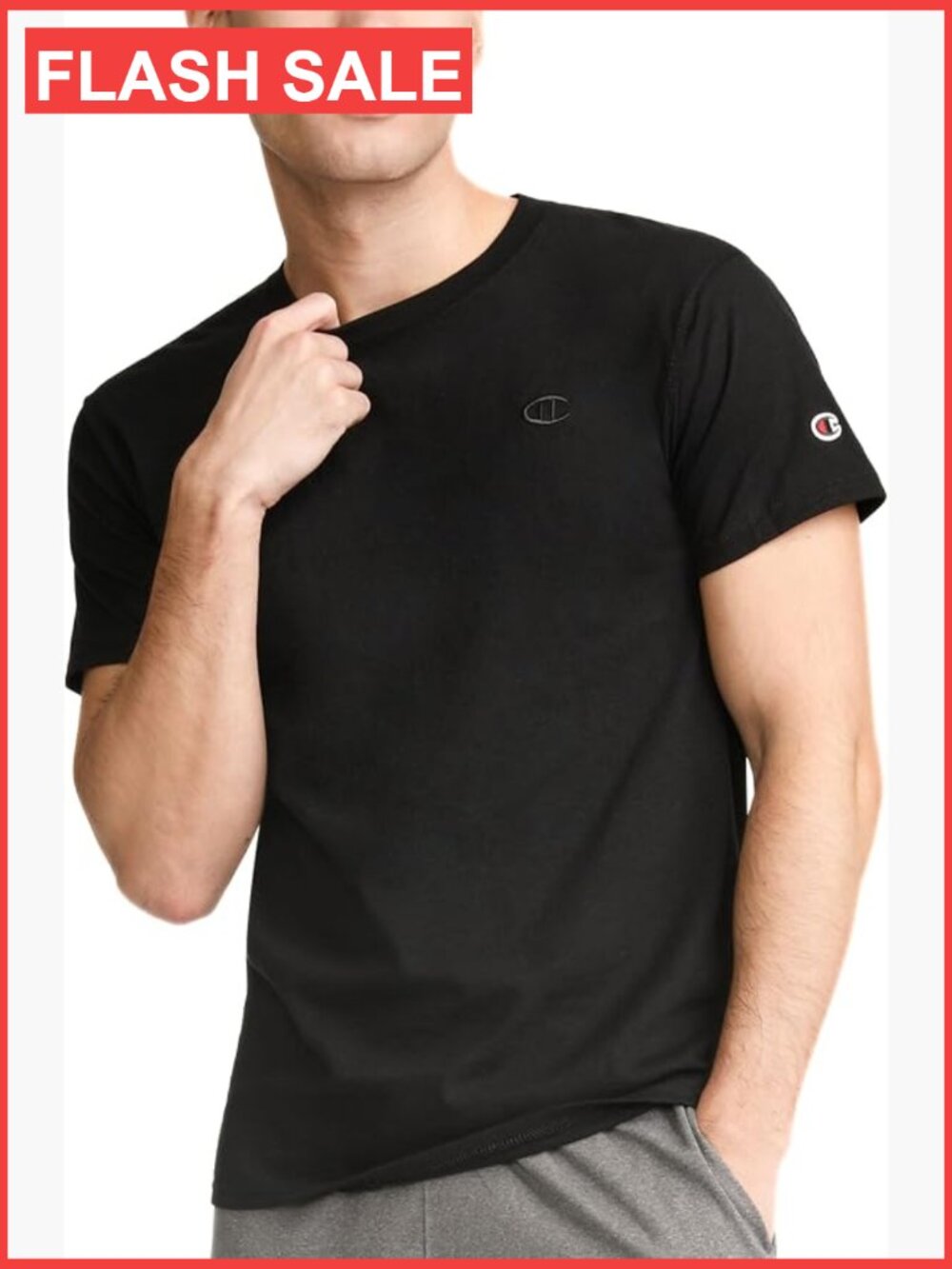 Men's Classic Short Sleeve T-Shirt, Standard Fit, 100% Cotton, Crew Neck, Gym &